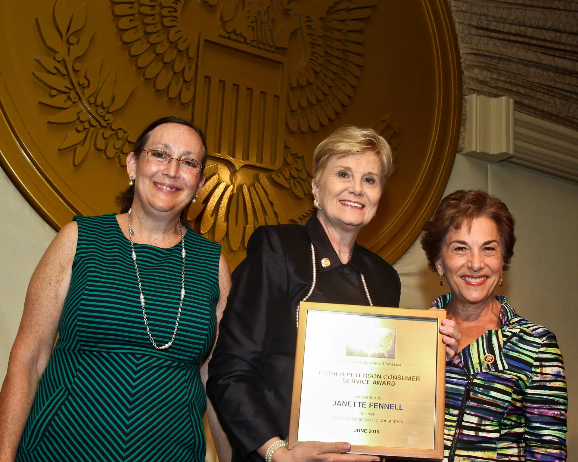 Irene Leech, Janette Fennell, & Jan Schakowsky