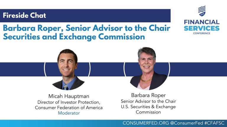 A FIRESIDE CHAT WITH BARBARA ROPER, SENIOR ADVISOR TO THE CHAIR, SECURITIES AND EXCHANGE COMMISSION