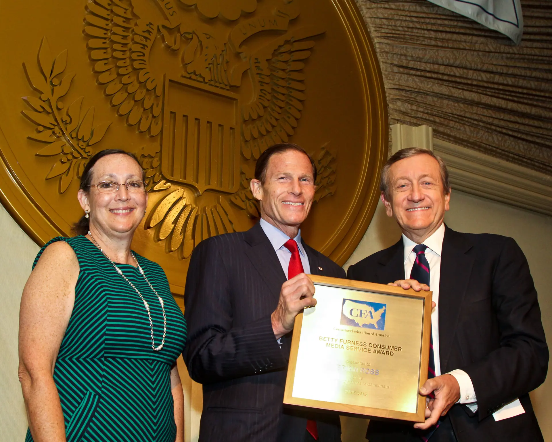 Irene Leech, Senator Blumenthal, & Brian Ross