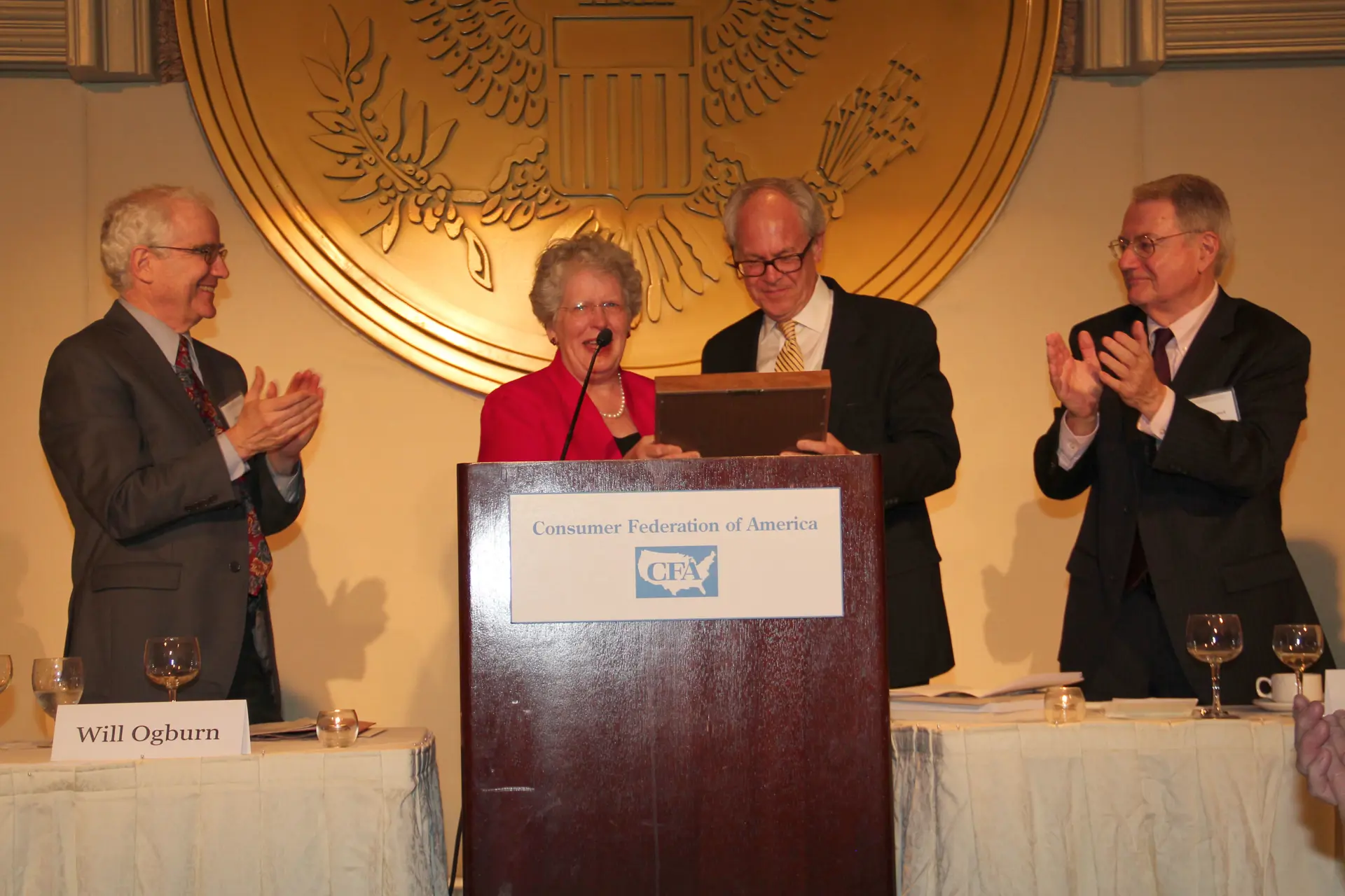 Joan Claybrook & Jack Gillis, Director of Public Affairs, CFA
